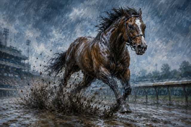 rain-soaked-racehorse