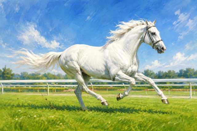 white-field-gallop