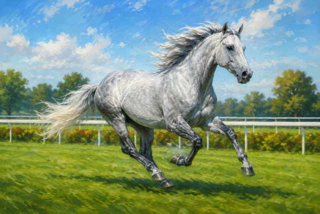 white-turf-racehorse